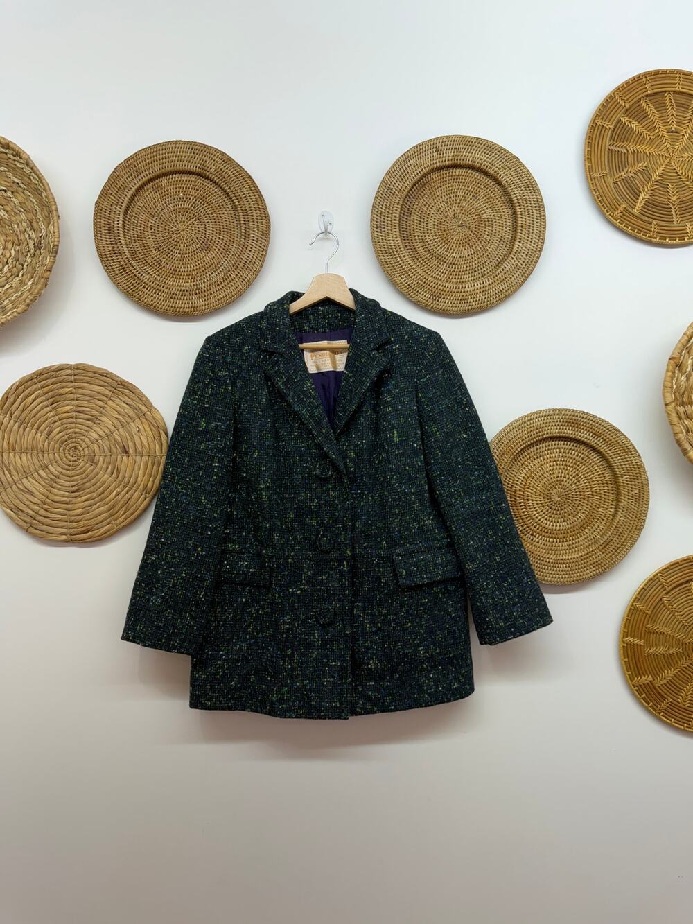 Vintage Pendleton Matching Blazer Skirt Set 12